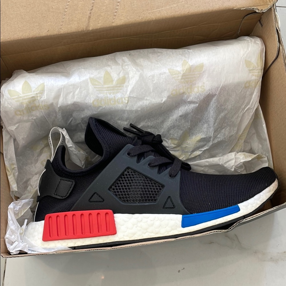 Adidas NMD XR1 BY1909 Black Red Blue Primeknit OG Sneakers